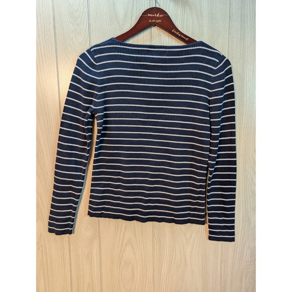 Lauren Ralph Lauren Sweater Womens Medium Ribbed Pullover Crewneck Long Sleeve - Picture 3 of 6